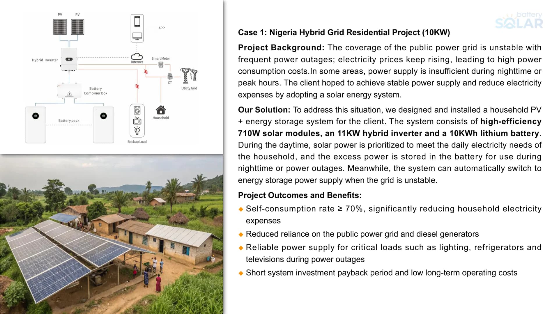 10 kW Hybrid Residential — Nigeria — project reference image