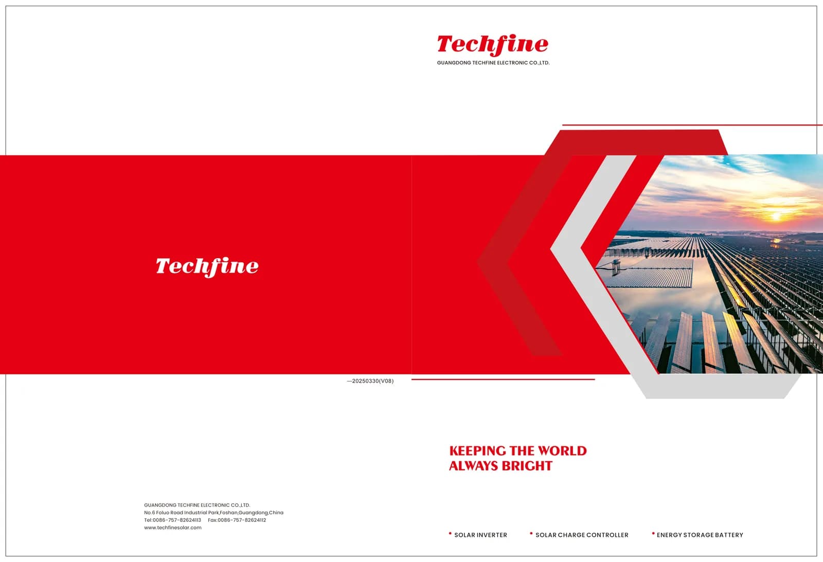 Techfine Solar Inverter & Controller Catalogue 2025